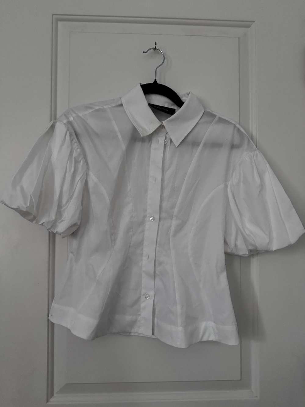 Simone Rocha White Puff Sleeve Top NWOT